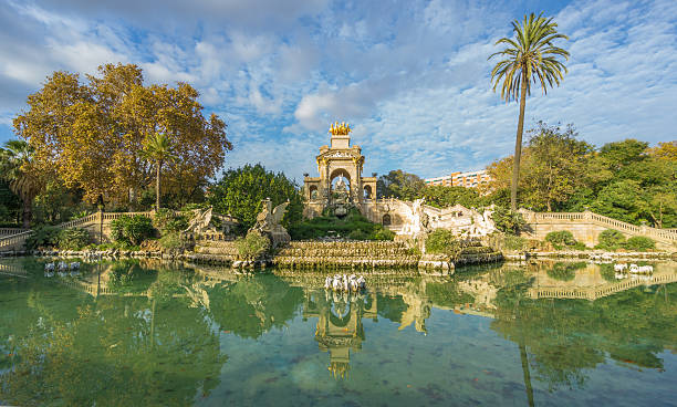 Fountain in Parc De la Ciutadella in Barcelona, Spain