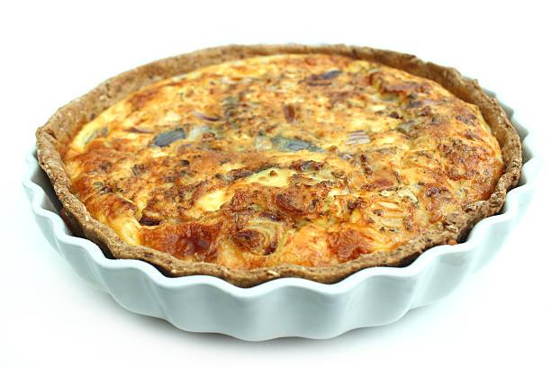Traditional Jewish baked dumplings with assorted vegetables