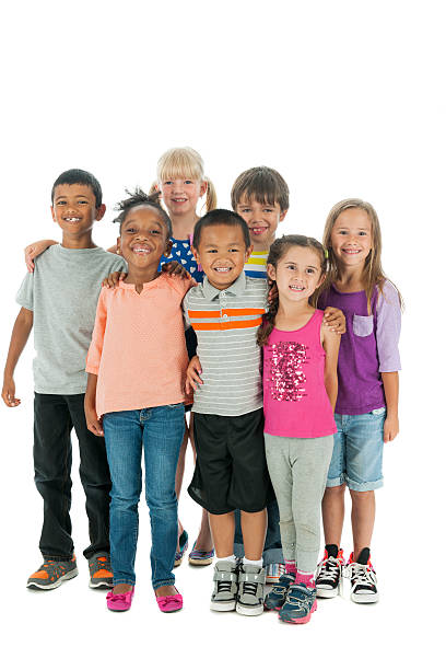 istock Smiling group of multiethnic children 501733301
