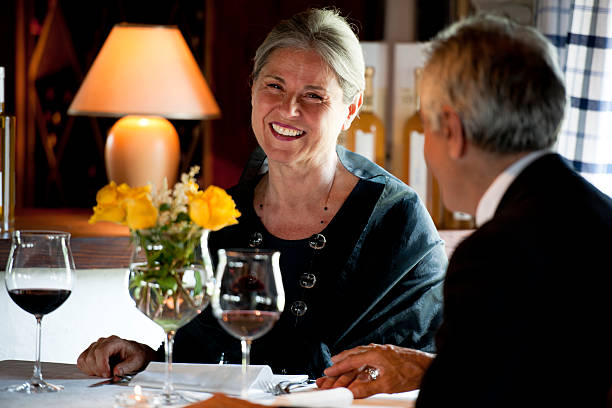 istock Senior Couple At The Restaurant 501734883