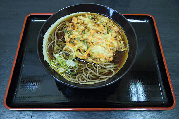 istock Japanese Soba with vegetable tempura 501736253