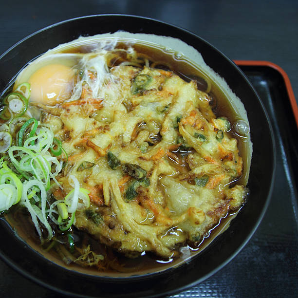 istock Japanese Soba with vegetable tempura 501736257