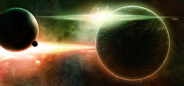 istock Banner of Planets on a starry background 501737183