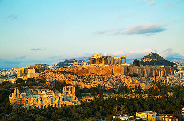 istock Acropolis in Athens, Greece in the evening 501738019