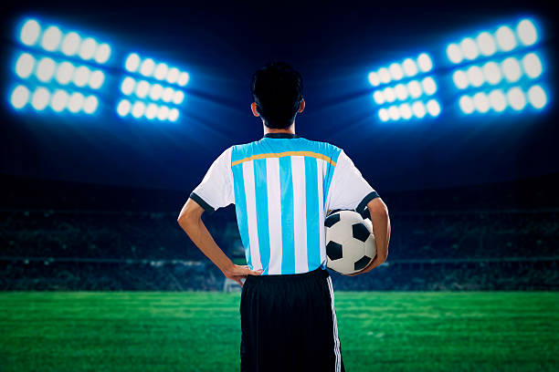 istock Argentine player holding a soccer ball 501738471