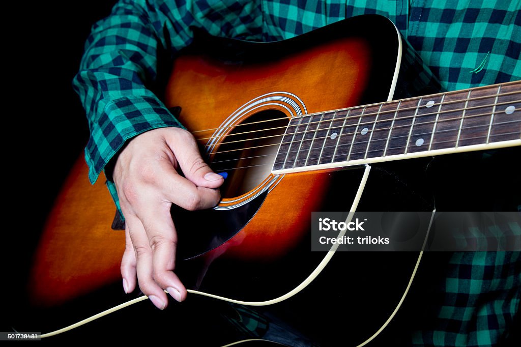 Gitarre spielen - Lizenzfrei Akkord Stock-Foto
