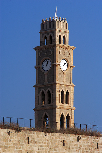 Ottoman landmark building - Han El-Umdan in Acre Akko, Israel.