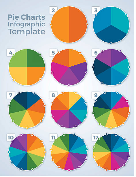 illustrations, cliparts, dessins animés et icônes de diagramme graphique infographie modèle - three objects illustrations