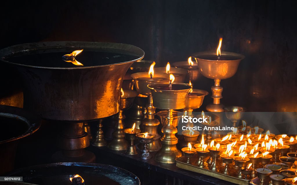 Temple light Temple lights at Kathmandu 2015 Stock Photo