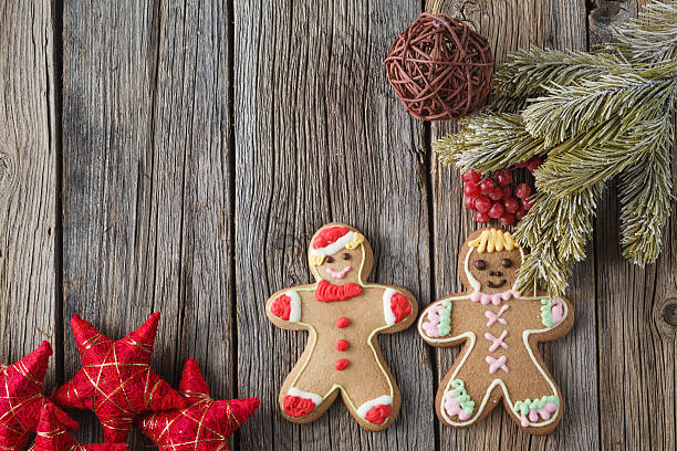 istock Winter symbols on rustic wooden background 501745286