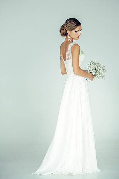 istock Studio shot of young beautiful bride 501747518