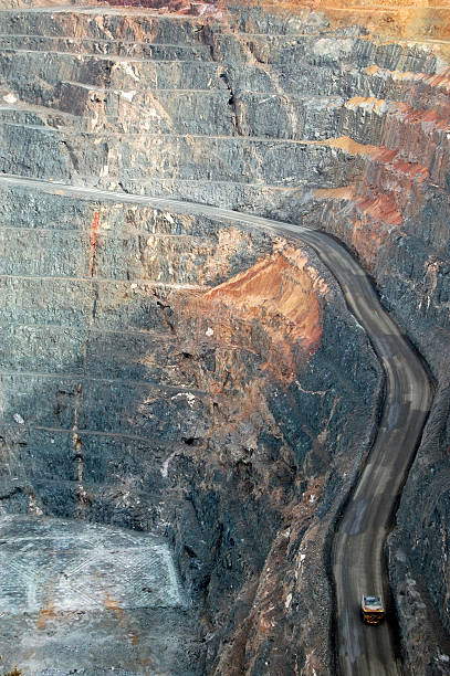 istock Truck in Super Pit gold mine Australia 501749672