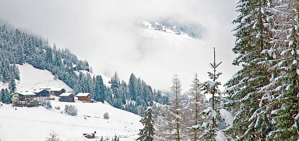 istock Snowy mountain in winter 501751500