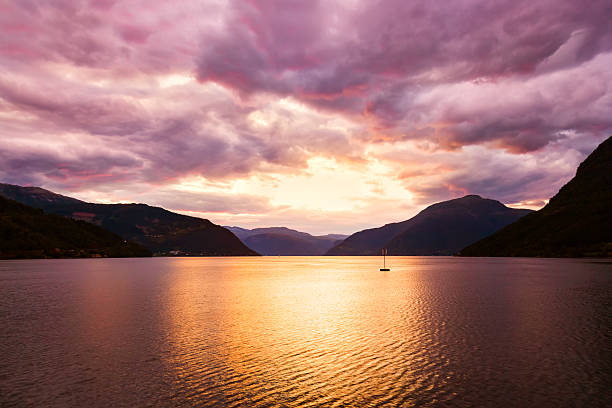 istock Sunset in fjord Hardanger Norway 501752376