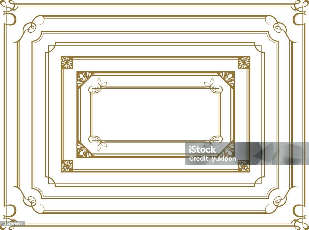 decorative gold frame set Vector Border - Frame stock vector decorative gold frame set Vector Border - Frame stock vector
