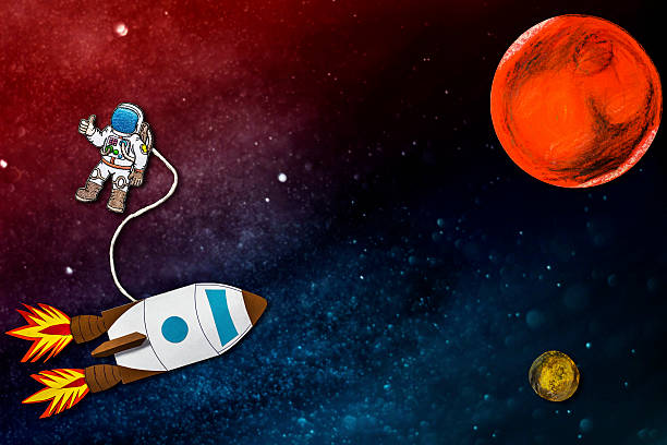 istock Space conceptual from paper and color.. 501765278