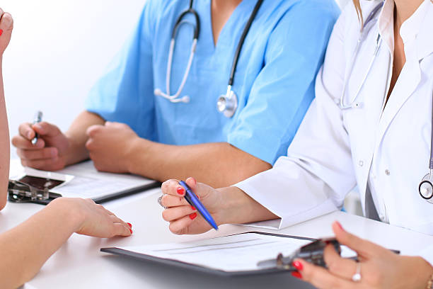 istock Doctor and patient are discussing something 501770556