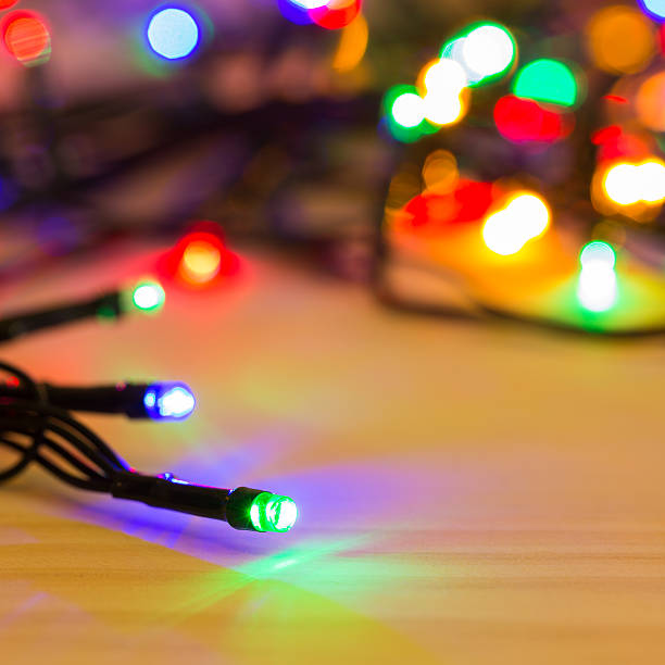 istock Colorful Christmas lights 501771500