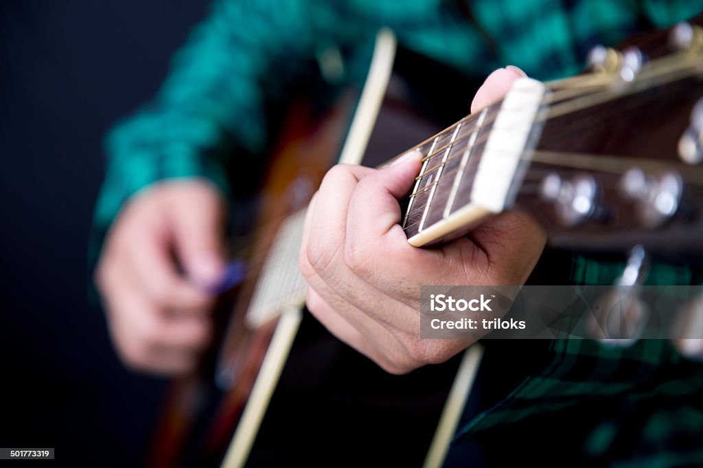 Tocando guitarra - Foto de stock de Acorde royalty-free