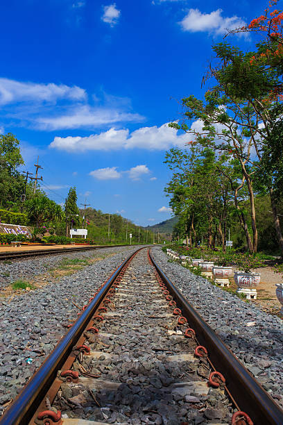 istock Railway in sunny day, Thailand. It is classical railway. 501774360