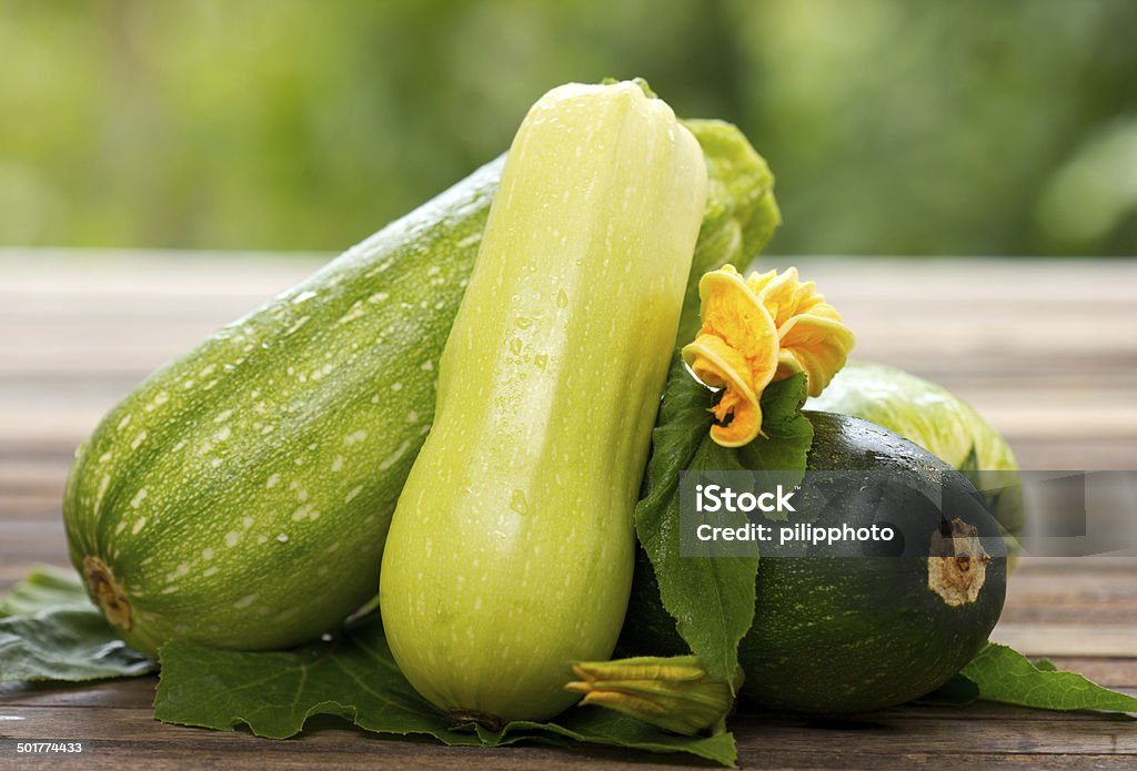 Courgettes bio frais - Photo de Agriculture libre de droits