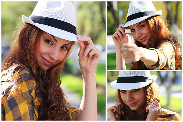 istock red-haired girl in a hat hipster 501775516