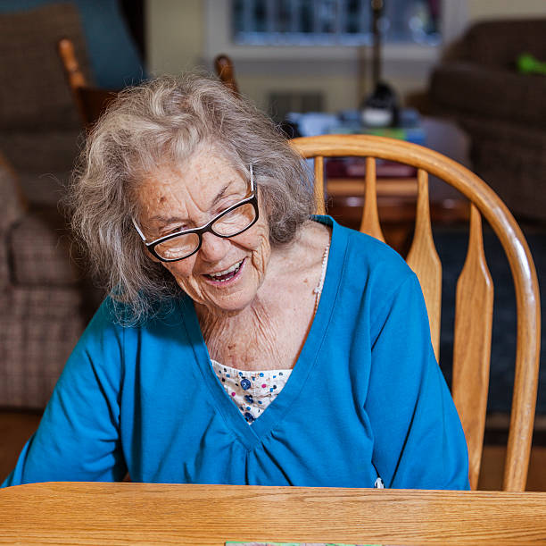 istock Elderly Woman With Dementia Smiling 501776245