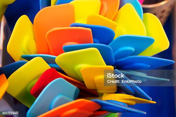 Silicone Colorful Spatulas Stock Photo - Download Image Now - Silicone, Spatula, 2015