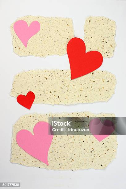 Memo Note Heart Heart Shape Paper Memo Notes With Empty Room Copy Space Stock Photo ...