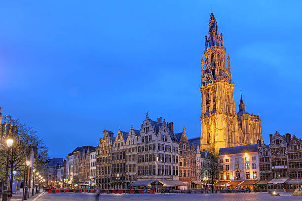 antwerpen, belgien - cathedral of our lady stock-fotos und bilder