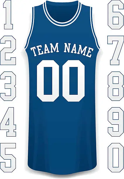 Vector illustration of Basketball Jersey