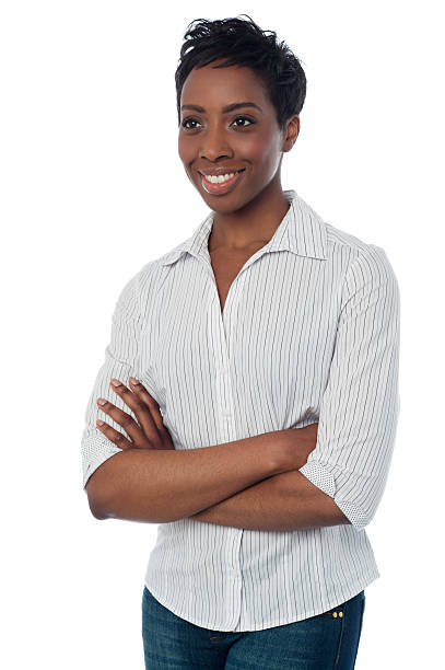 istock Casual trendy woman looking away 501780819