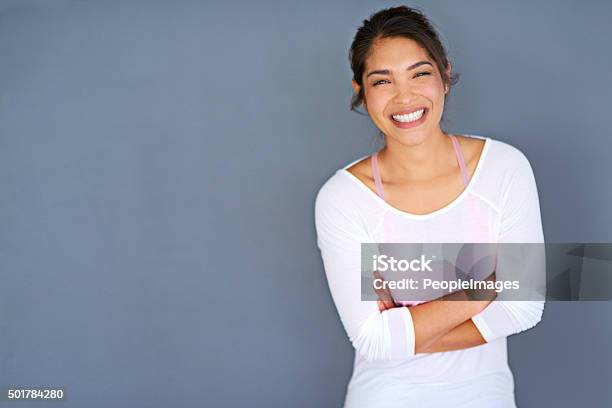Motivate Yourself Or No One Will Stock Photo - Download Image Now - Women, Cut Out, One Woman Only