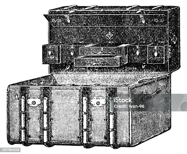 Chest Stock Illustration - Download Image Now - 19th Century, 2015, Antique