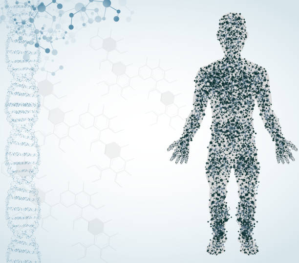 istock Abstract medical isolated background with male figure 501787334