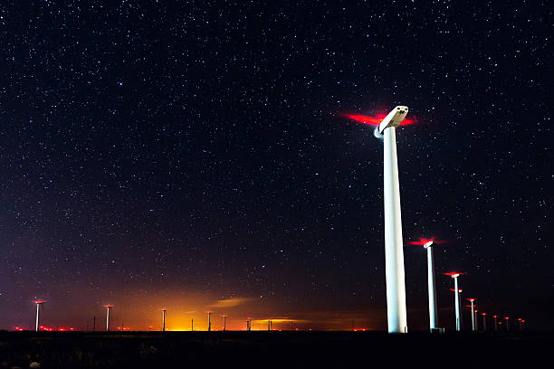 istock Milky Way over the wind turbine 501788970