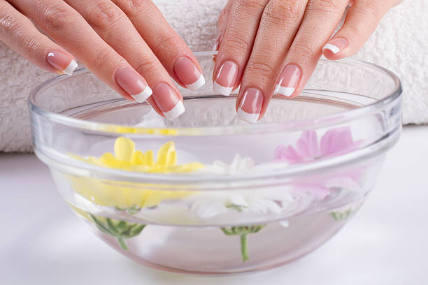istock Beautiful manicure in the spa. 501794070