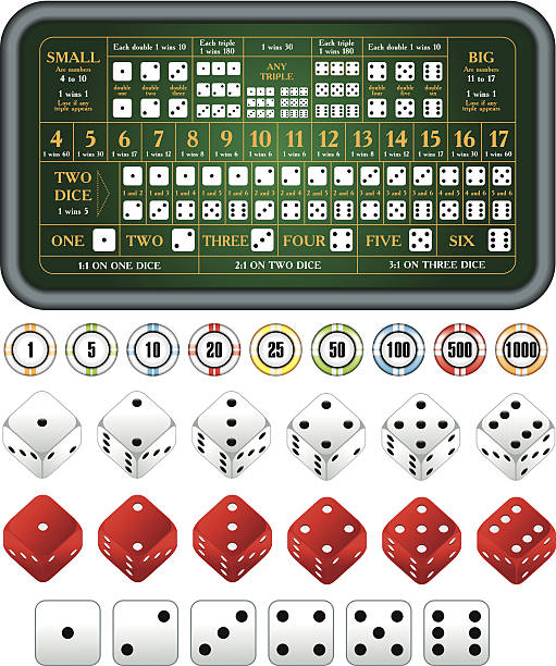 Sic-Bo Sic-Bo table sic stock illustrations