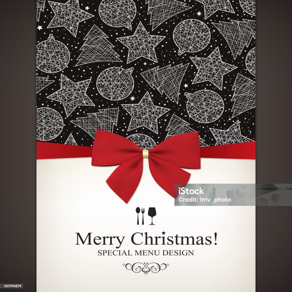 Special Christmas restaurant menu Vector greeting card Brochure stock vector