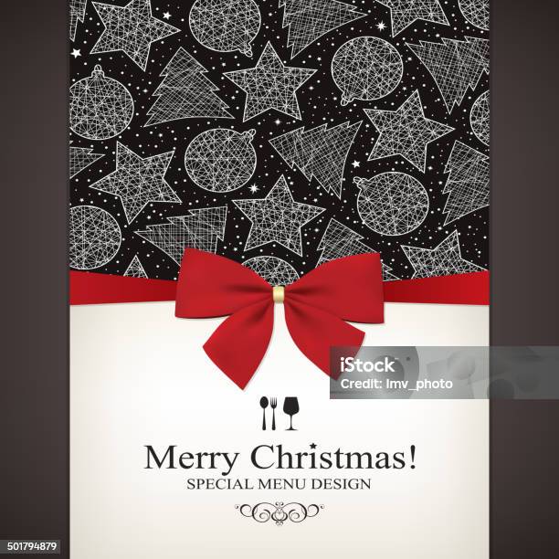 Special Christmas Restaurant Menu Stock Illustration - Download Image Now - Brochure, Cafe, Celebration