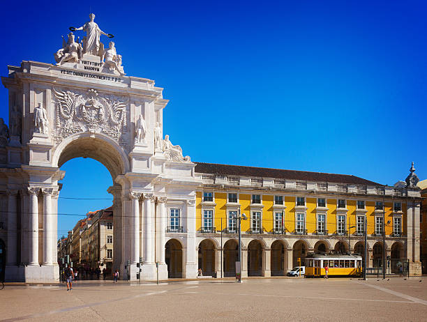 istock Rua Augusta Arch in Lisbon, Portugal 501795076