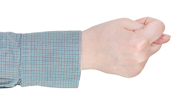 istock side view of finger fig sign - hand gesture 501796257