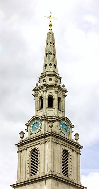 Tower clock, London stock photo