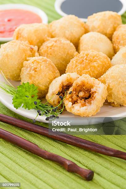 Katsu Chicken Balls Stock Photo - Download Image Now - Appetizer, Asia, Asian Culture