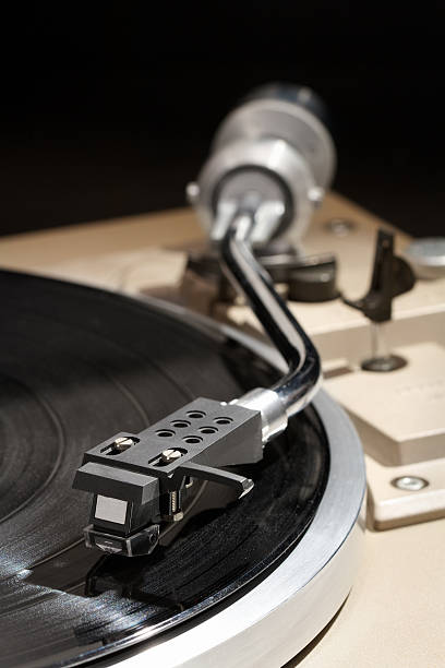 istock Detail of a turntable with record 501800819