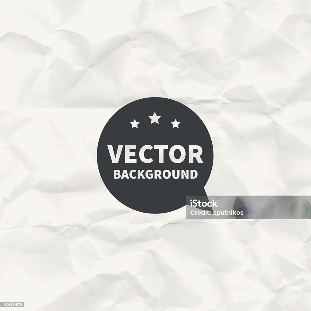 Scrumpled Paper Vector Crumpled Paper Vector Background Texture Stock Illustration - Download ...