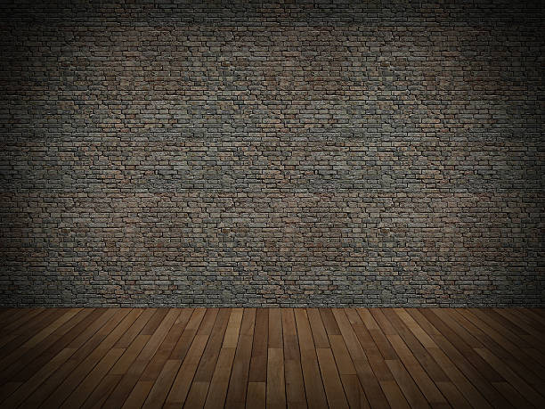 istock old brick wall and wood floor,3d 501815277