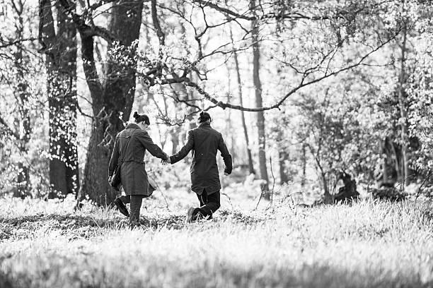 istock Young hipsters, couple in love, in the park 501815372