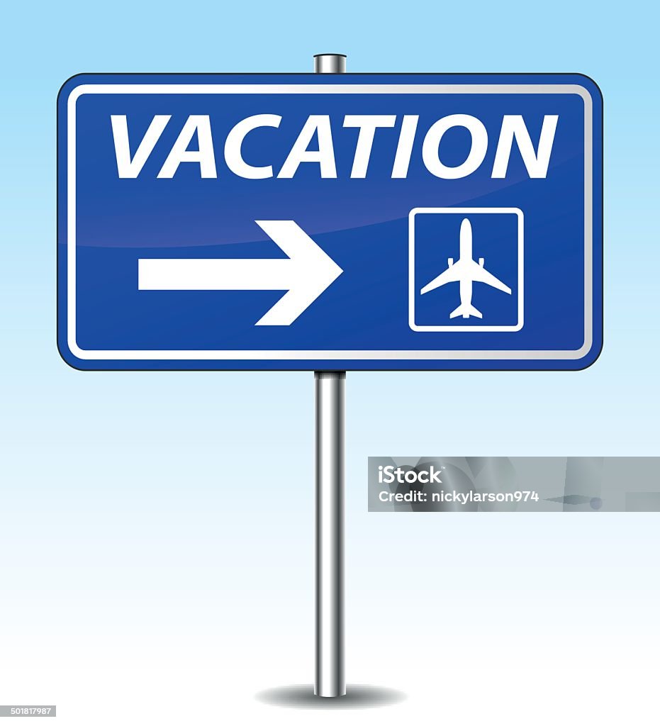 Vector vacation sign Vector illustration of vacation sign concept sign Abstract stock vector