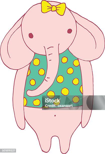 Elephant Mascot Illustration Stock Illustration - Download Image Now - Africa, Animal, Animal Trunk